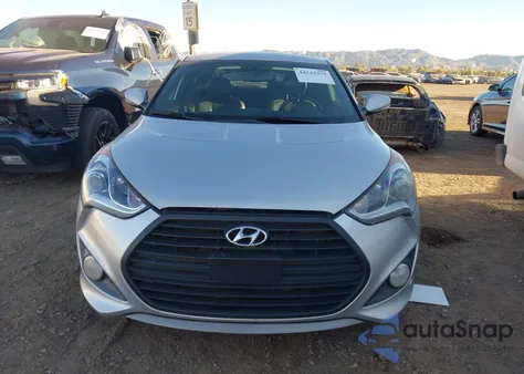 2016 Hyundai Veloster Turbo z USA, uszkodzony, nr VIN KMHTC6AE6GU261956